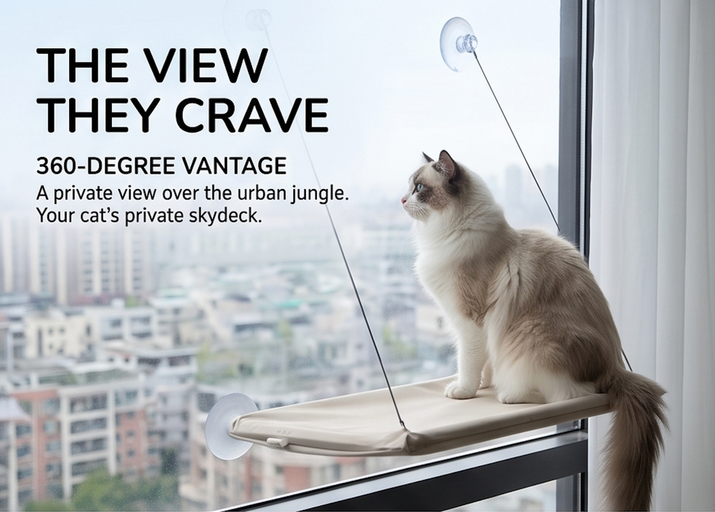 The Vista Cat Window Hammock